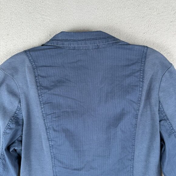 XCVI Jacket Women’s Small Blue Tie Front Collared Long Sleeve - Picture 15 of 16